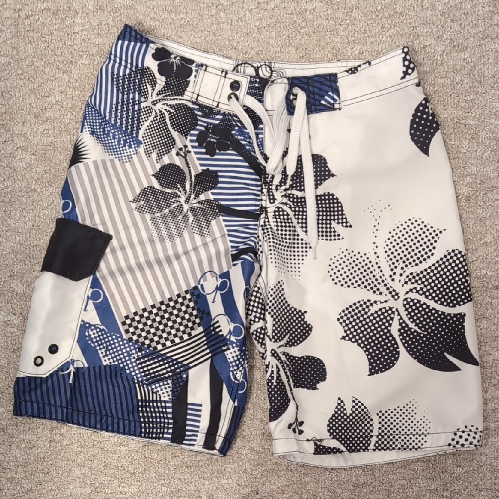 Stylish Floral Men's Swim Board Shorts